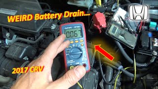 WEIRDEST Parasitic Battery Drain I've Ever Seen (2017 Honda CRV)
