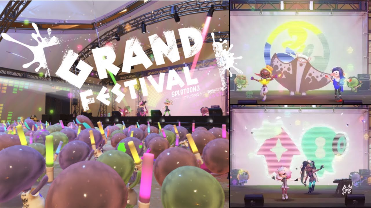 Grand Festival Splatoon 3 - All Performances (Seashell Stage) - YouTube