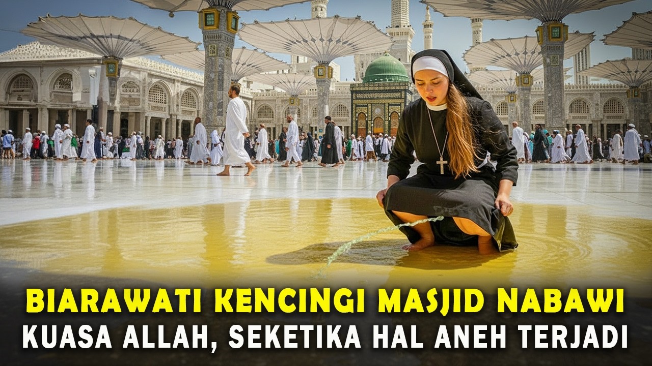 KUASA ALLAH❗ BIARAWATI INGGRIS HINA ISLAM DAN KENCINGI MASJID NABAWI, SEKETIKA HAL ANEH TERJADI