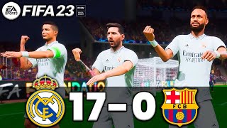 FIFA 23 - MESSI, RONALDO, MBAPPE, NEYMAR - Real Madrid vs FC Barcelona | El Clasico | UCL FINAL