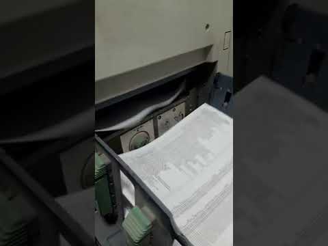 Ризограф в работе - процесс тиражирования