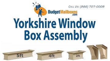 BudgetMailboxes.com | Mayne Post | Yorkshire Window Box Assembly