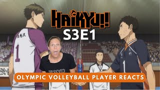 Olympic Volleyball Player Reacts to Haikyuu!! S3E1: 