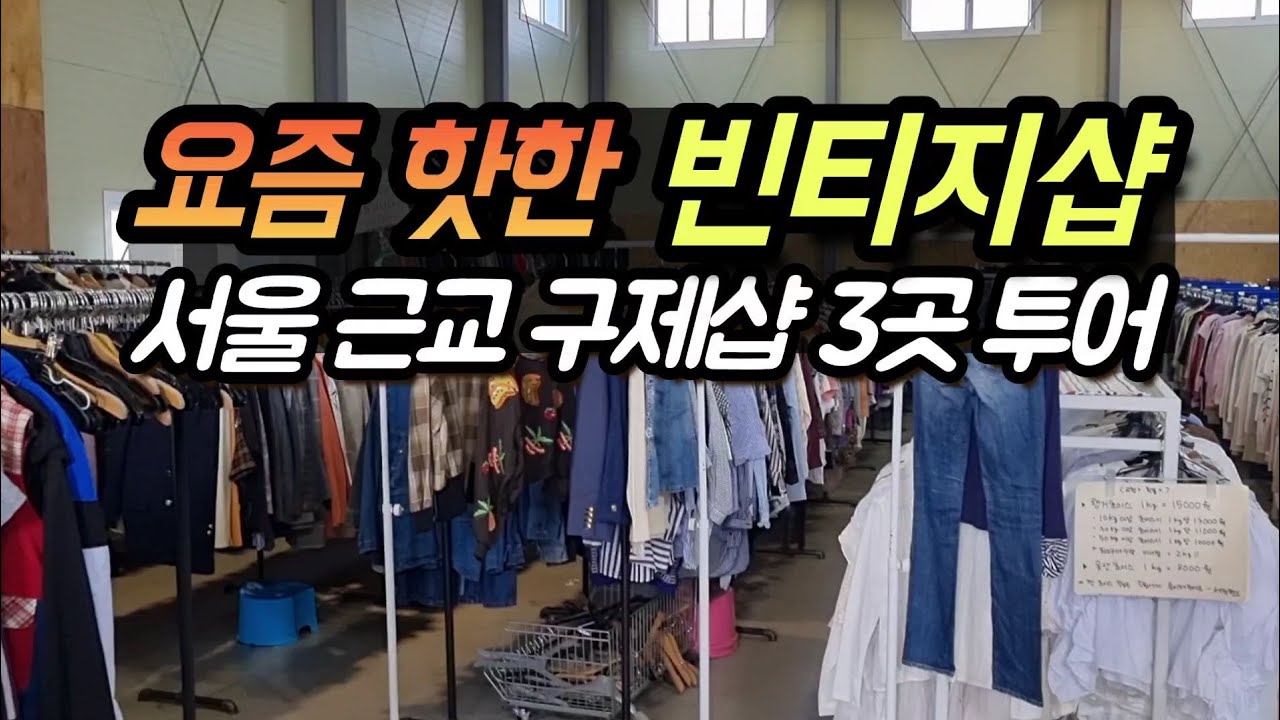 요즘 핫한 서울 근교 창고형 빈티지샵 3곳 다녀왔습니다. / Korea Vintage Shop Tour | Best 3 Vintage Factory Shops