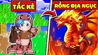 HUY NOOB EM BÉ CHUYỂN SINH THÀNH RỒNG ĐỊA NGỤC TRONG MINECRAFT*HUY TỪ TẮC KÈ THÀNH RỒNG ĐỊA NGỤC🦎🔥