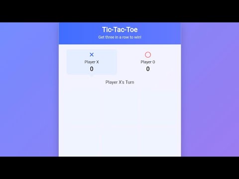 Tic-Tac-Toe Game Project | HTML CSS JavaScript | Free Online Code ...