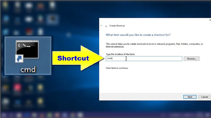 How to Create Desktop Shortcut for Command Prompt in Windows 10