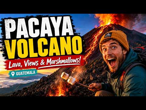 Hiking Pacaya Volcano 🌋 Guatemala's Active Volcano Adventure | Lava, Views & Marshmallows!