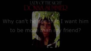 Donna Summer - Friends LYRICS Remastered \