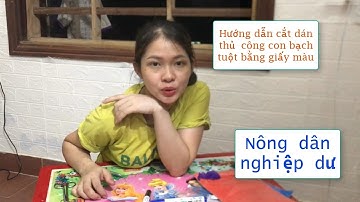 Nông dân nghiệp dư | Hướng dẫn cắt dán thủ công con bạch tuột bằng giấy màu