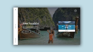 Web Design Speed Art #18 - Travel Fashion Vlogger Website [Adobe XD]