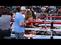 Canelo Alvarez Shows Off ring Movement at Los Angeles Media Workout