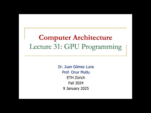 Computer Architecture -