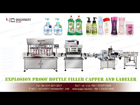 automatic  bottle filling line for liquid soap|explosion proof bottle filler for hand sanitizer