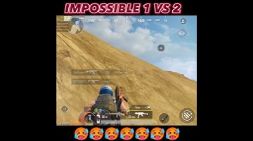 *WAIT FOR END 👿 IMPOSSIBLE 1 VS 2 🥵 #shorts #bgmi*