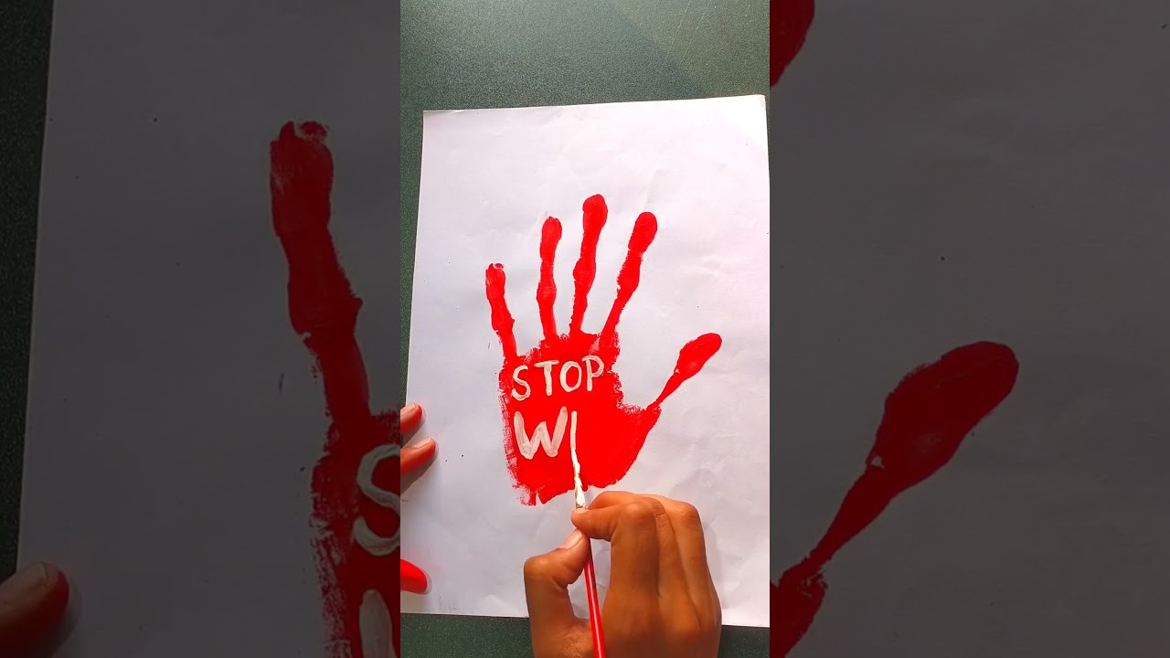 Israel - Palestine War // no war poster drawing 