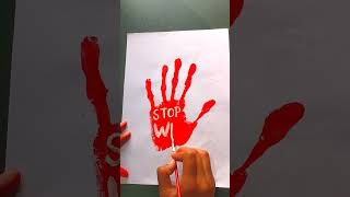 Israel - Palestine War // no war poster drawing #israel #palestine #art #viral #shorts