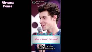 Fan Vs Artist Trivia avec Shawn Mendes [VOSTFR]