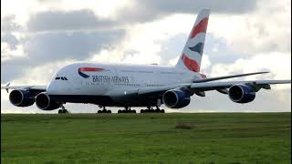 Airbus A380 British Airways (G-XLEF) Training crew at Shannon Airport arrived from Heathrow