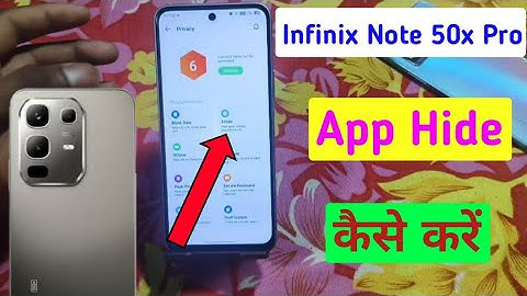 Infinix note 50x me app hide kaise kare / how to hide apps in infinix note 50x 5g mobile me