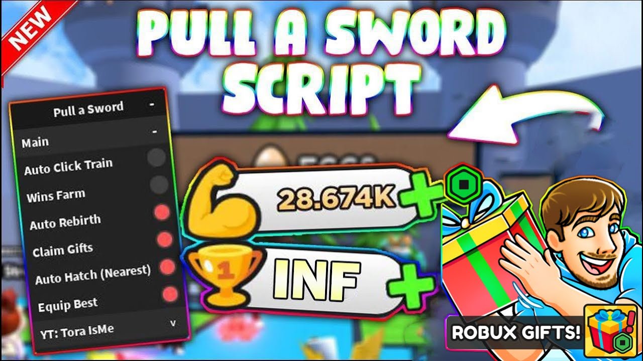 *NEW* Pull a Sword Script (PASTEBIN 2023) (GET UGC,WIN ANY BOSS, EGG ...