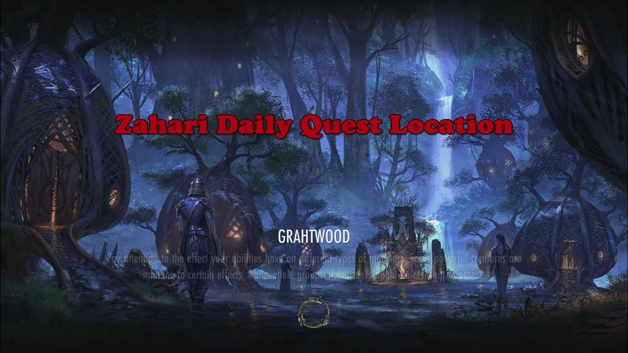 Eso Zahari Daily Quest Location, Grahtwood, The Elder Scrolls Online ...