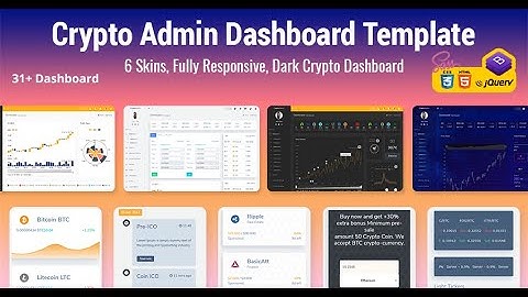 Crypto ICO User Dashboard Admin Template Bootstrap 5 with Dark Theme