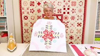 Infusion quilt centre block mitred borders