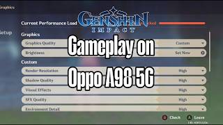 Oppo A98 5G Genshin Impact Gameplay High 60FPS