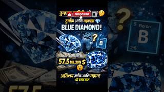 “ब्लू डायमंड: जगातील सर्वात दुर्मिळ आणि महाग हिरा 💎 #BlueDiamond #RareDiamond #diamondfacts