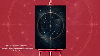 Celestial Zodiac Wheel Constellation Wall Art 4K Art Film Ambient Music Home Decor Ideas