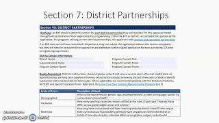 Grow Your Own Onboarding Webinar -- Part II (Application Sections 7-8)