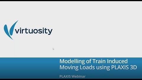 Modeling of Train Induced Moving Loads Using PLAXIS 3D