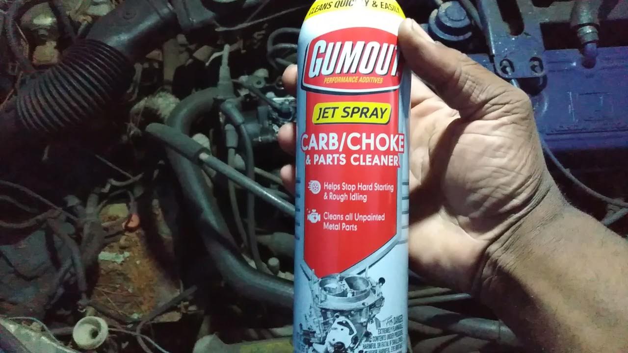 gumout carb & choke + parts cleaner test review on dirty engine parts YouTube