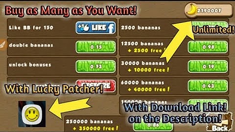 Benji Bananas (Hack? or Cheat?) With Lucky Patcher! UNLI BANANAS (NO ROOT)