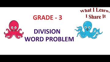 Finding the number of Octopuses in a tank | Division Word Problem for Grade 3 Math