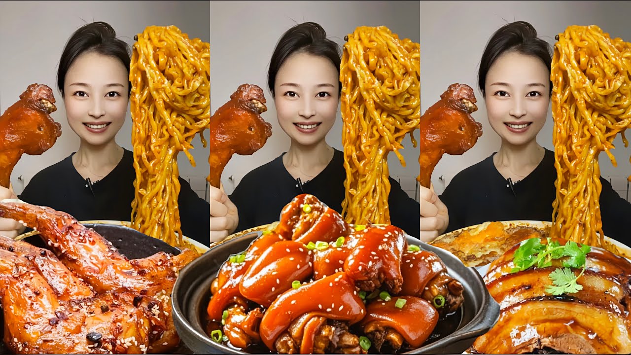 【MUKBANG】SPICY BRAISED PORK BELLY | EATING SHOW | CHINESE FOOD | 食べる|吃播 #咀嚼音 #food #mukbang #foodie