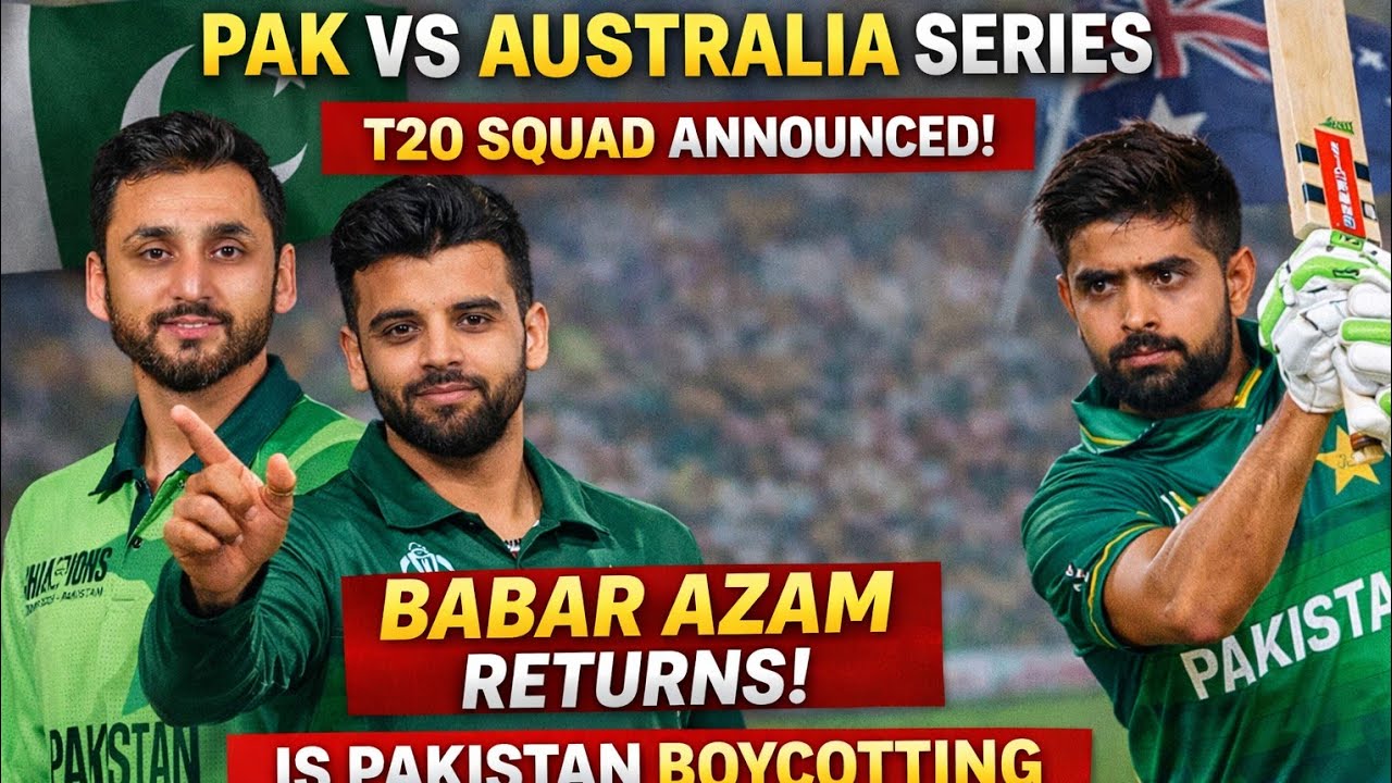 Pakistan T20 Squad Announced vs Australia | Babar Azam Returns | T20 World Cup Boycott?