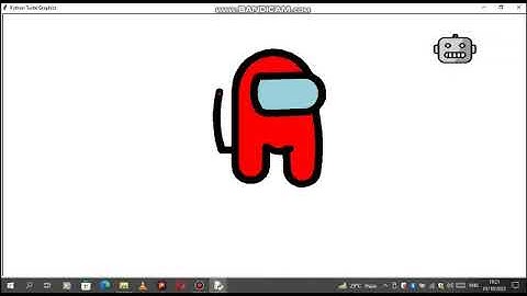 How to Create Among us Character By Using Python Graphics  #programming  #python #pythonprogramming