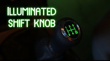 Illuminated Shift knob in your car | Many patterns and colors!