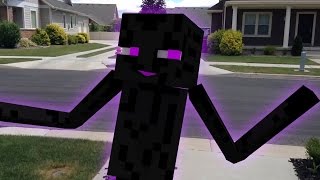 Minecraft Enderman In Real Life - Enderman Dance