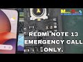 নেটওয়ার্ক সমস্যার সহজ সমাধান। Redmi note 13 emergency call only.network problem fix. ✅