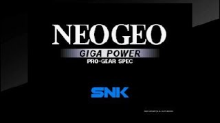 NEOGEO Giga Power Pro-Gear Spec Boot Screen