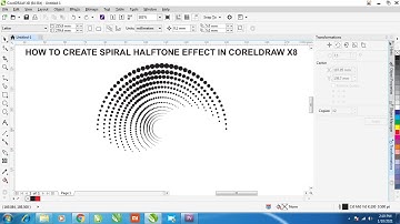 HOW TO CREATE SPIRAL HALFTONE EFFECT IN CORELDRAW  IN HINDI