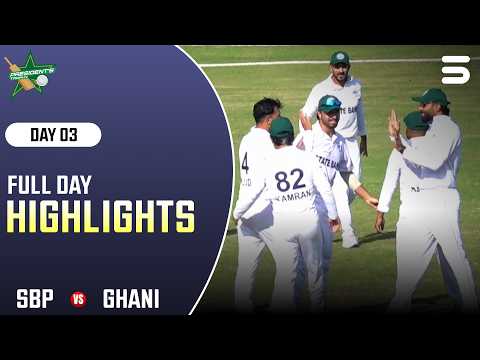 Full Match Highlights | Ghani v SBP | President Trophy Grade-I 2026_27 | Day 3 | MZK1T