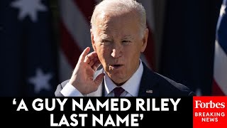 Viral Biden Gaffe President Biden Appears To Gaffe While Speaking In Wisconsin Riley Last Name