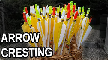 How to make arrows a look at Cresting - decorating or painting arrows