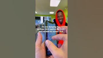 Dumping the city garbage cost him a lot of $$$ 😱😢 #shorts #apple #iphone13 #ios #android #samsung