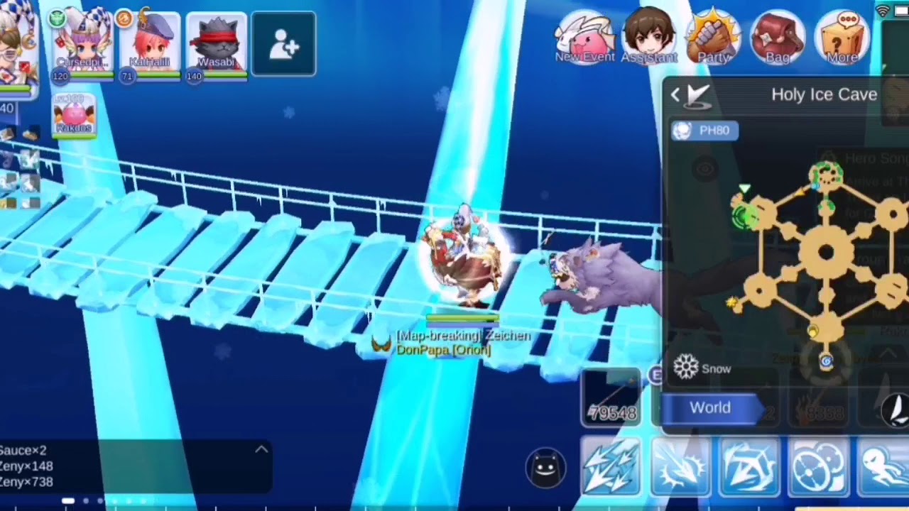 Ragnarok Mobile Holy Ice Cave Group Hunt YouTube