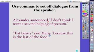 Comma Rules Part Two